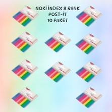 Index Yapışkanlı Not Kağıdı Şeffaf 8 Renk 20'şer Adet Plastik Post-It
