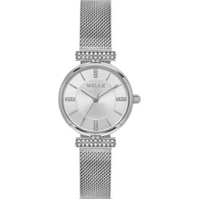 Welar Wel 2502-1 Kadın Kol Saati – Hasır Kordon, Silver Renk, 3 ATM Suya Dayanıklı