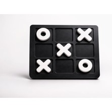 Karra Art Dekoratif Beton Tic Tac Toe Oyunu | El Yapımı Xox Seti | Şık Masa Üstü Oyun & Hediye