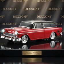 Dexxony Nostaljik Klasik Kırmızı Araba & Bluetooth Hoparlör Şarjlı Fm Radyo USB Sd Kart Destekli Işıklı Müzik Kutusu