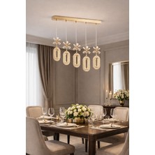 Işıltı Avize Power 5'li Yemek Masası Ledli Avize