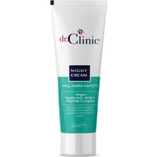 Dr.clinic Yaşlanma Karşıtı Gece Kremi Vegan Hyaluronic Asit 50 ml