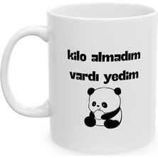 Ivart Kilo Almadım Vardı Yedim Kendim Baskılı Porselen Standart Kupa Bardak-Hediye-Motto