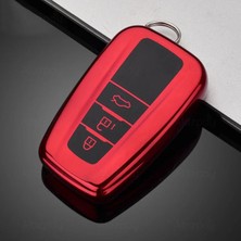 Alazpay Toyota Corolla Rav4 Land Cruiser C-Hr Parlak Tpu Anahtar Kılıfı (1 Adet)