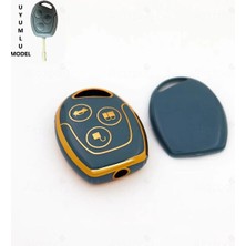 Alazpay Ford Focus Transit Fiesta Modeo Fusion Ka Galaxy Gold Kenar Tpu Anahtar Kılıfı (1 Adet)