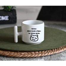 Ivart Herkesi Allaha Havale Ettiğim Bir Sürece Girdim Baskılı Porselen T Kulplu Kupa Bardak