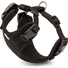 Ronanna Havalı Ped Dokuma Köpek Göğüs Tasması 30/35 cm Siyah
