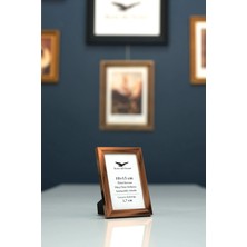 Raven Art Studio Ermitaj 10CM x 15CM Inox Bronz Resim Fotoğraf Belge Poster Evrak Çerçevesi Korumalı Kırılmaz Pleksi Cam
