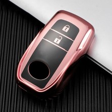 Alazpay Toyota Corolla Cross Yaris Cross Ch-R Rav4 Hilux Uyumlu Parlak Tpu Anahtar Kılıfı (1 Adet)