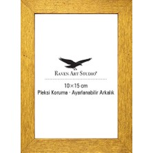 Raven Art Studio Potala 10X15CM Antik Altın Resim Fotoğraf Belge Poster Evrak Çerçevesi Korumalı Kırılmaz Pleksi Cam
