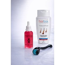HAİRBOX Kadın Saç Serum, Ekonomik Saç Serum Seti ( 3'li Serum, 1 Şampuan, 1 Dermaroller )