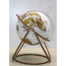 DS LLC Ieg™ Dekoratif Metal Standlı Dünya Küre - Model 4  DCLLS-RSTK345