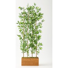 Güleç Yapay Çiçek Yapay Bambu Seperatör Ahşap 50 cm