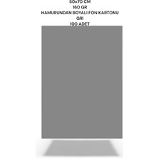 Gri 50X70 cm 160 gr Fon Kartonu 100'LÜ Paket