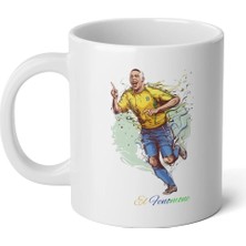 Ivart Ronaldo - El Fenomeno - Futbol Özel Tasarım Baskılı Porselen Kupa Bardak