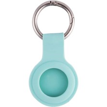 Gezgin ​zore Airtag 01 Uyumlu Silikon Anahtarlık-Su Yeşil