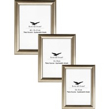 Raven Art Studio Pergamon Platin 3'lü Set 10X15CM + 13X18CM + 15X21CM Korumalı Kırılmaz Pleksi Cam