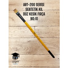 ART-200 Serisi Sentetik Düz Kesik Kıl Fırça No:10