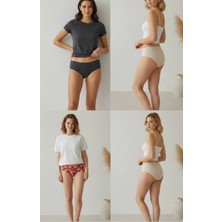 Lolitam Hb Comfort Kadın Pamuklu Slip Külot 3’lü Set – Konfor ve Şıklık 1000-54
