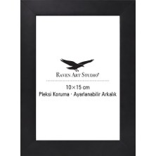 Raven Art Studio Potala 10X15CM Siyah Resim Fotoğraf Belge Poster Evrak Çerçevesi Korumalı Kırılmaz Pleksi Cam