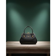 Vardis Kisslock Çift Topuzlu Şık Kadın Çantası