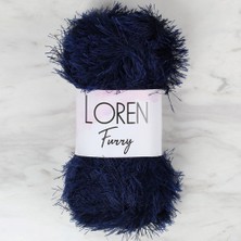 Motto Ticaret Loren Furry Lacivert El Örgü Ipi - RF005 - 34044