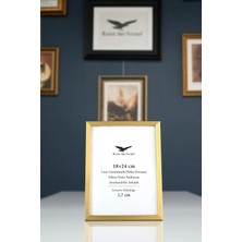 Raven Art Studio Ermitaj 18X24 cm Altın Resim Fotoğraf Belge Poster Evrak Çerçevesi Korumalı Kırılmaz Pleksi Cam