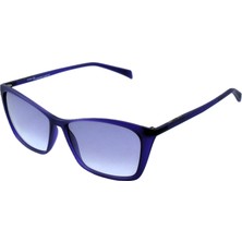 Italia Independent Italıa Independent 0034 54 013 Mor Kare Mavı  Unısex Güneş Gözlüğü