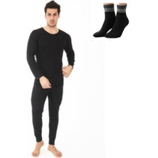 Uygur Saf Yünden Sıcak Tutan Erkek Için Uzun Kol Alt Tayt Içlik Takım