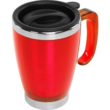 Cash Dukkan S-Link SL-TM1981 Kırmızı 415ML Iç 304 Dış 201 Paslanmaz Çelik Kupa