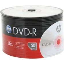 HP 16X DVD-R 4.7 GB 50' Li Spindle Boş DVD Kalite ve Dayanıklı Tasarım