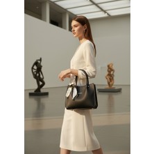 Vardis Fular Detaylı El ve Uzun Askılı Kadın Çantası