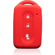 Alazpay Nissan Juke Qashqai X-Trail Micra Navara Silikon Anahtar Kılıfı (1 Adet)