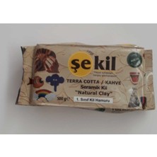 Şekil Seramik Kil Hamuru Kahve 500 gr 1 Ad ( Kırtasiye )