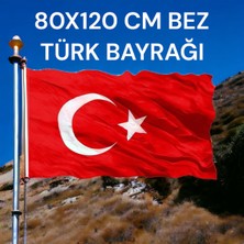 80X120 cm Bez Türk Bayrağı **kaliteli Kumaş Malzeme**
