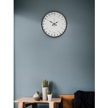 Motto Ticaret 36 cm Gri 24 Saat Göstergeli Özel Tasarım Duvar Saati