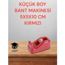Küçük Boy Masaüstü Bant Makinesi 5X5X10 cm Kırmızı