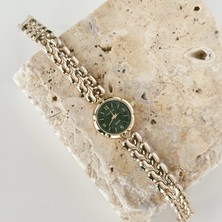 Vesce Atelier Lessi Gold Saat Yeşil