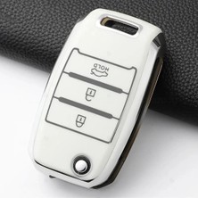 Alazpay Kia Rio Picanto Sportege Ceed Optima Sorento Stinger Cerato Forte Tpu Anahtar Kılıfı (1 Adet)