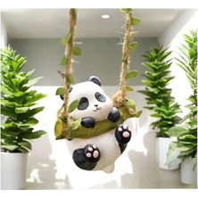 Sallanan Panda Balkon Duvar Süsü