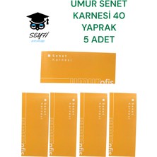 Umur Basım 5 Adet Umur Senet Karnesi 40 Yaprak