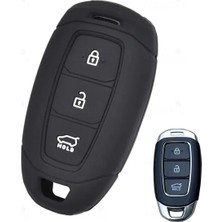 Alazpay Hyundai Accent Elantra Kona I10 I30 IX35 Santa Fe Silikon Anahtar Kılıfı (1 Adet)
