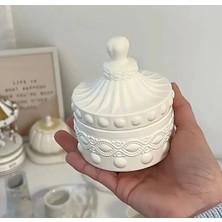 Desenli Kapaklı Takı Kutusu MODEL43 /el Yapımı