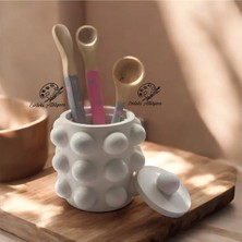 Kapaklı Bubble Kaşıklık /dekoratif Kutu