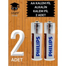 Philips 2 Adet Aa Kalem Pil Uzaktan Kumandalar, Oyuncaklar, Dijital Kameralar, Taşınabilir Ses Cihazları Vb