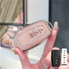 Alazpay Toyota Corolla Rav4 Land Cruiser C-Hr Elmas Kesim Tpu Anahtar Kılıfı (1 Adet)