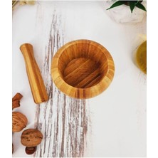 abnturk Tahta Havan Sarımsak Vs Ezici Havan Büyük Boy