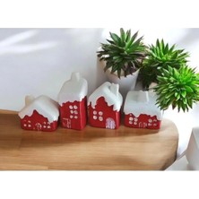4’lü Yılbaşı Model Ev Biblo Dekorasyon,yılbaşı Hediyesi