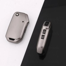 Alazpay Kia Sportage Ceed Stinger Sorento Cerato Forte Titan Gri Tpu Anahtar Kılıfı (1 Adet)