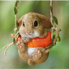 Sallanan Tavşan Biblo Balkon Süsü